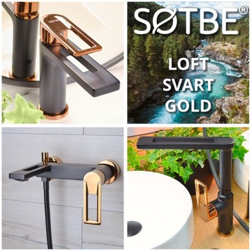 Смеситель для душа черное золото SOTBE LOFT LOF-B/G-SO Смеситель для душа