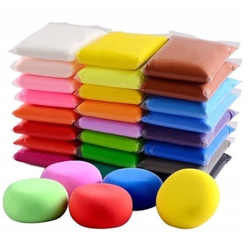 12x PIANKOLINA MAGICZNA MASA PLASTYCZNA SENSORYCZNA GLINA POLIMEROWA ZESTAW