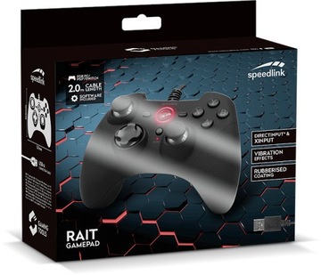 Kontroler przewodowy SpeedLink RAIT Gamepad PC/PS3/SWITCH