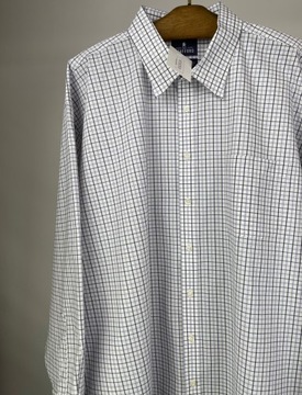 Koszula męska elegancka w kratkę plus size STAFFORD r. 3XL