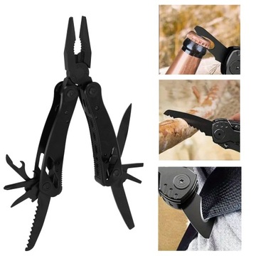 MULTITOOL NARZĘDZIE WIELOFUNKCYJNE zestaw survival nóż piła otwieracz