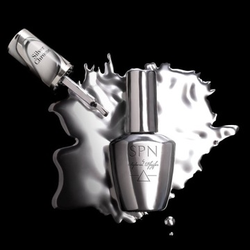 Гибридный лак для ногтей серебряный серебряный хром ультрафиолетовый ультрафиолетовый ультрафиолетовый ультрафиолетовый ультрафиолетовый LAQ 8ml Spn Nails