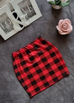 МИНИ-ЮБКА В КЛЕТКУ, ЮБКА-КАРАНДАШ, XS/S