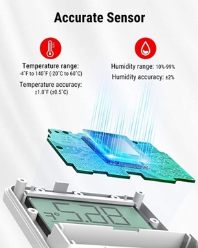 Bluetooth-датчик температуры и влажности ThermoPro TP357 работает при температуре ниже 0°C.