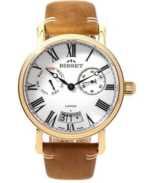 Zegarek męski Bisset Multifunction Retro styl