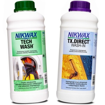 Nikwax Tech Wash + TX Direct Wash-In набор 2x1л