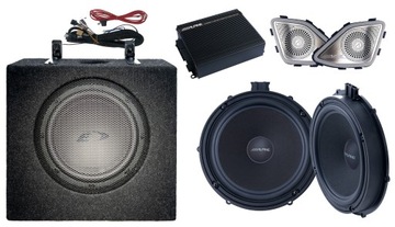 Zestaw audio Alpine do VW T6: Głośniki 20 cm, Subwoofer, Wzmacniacz DSP