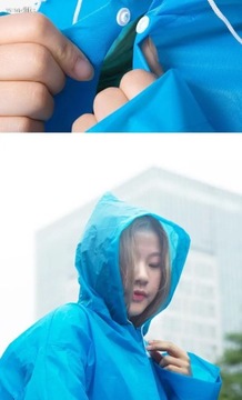 Vanzlife с толстым водонепроницаемым дождевиком для пешего туризма и велоспорта на открытом воздухе с капюшоном