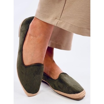 Baleriny espadryle damskie BALLOT OLIVE 39