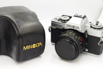 MINOLTA XG-M + MINOLTA MD 50mm 1:1.7 + Чехол Отличное состояние