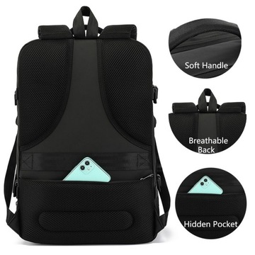 Poso PS-661 рюкзак для ноутбука 17,3 USB, ручная кладь в самолет