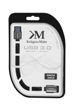 Кабель USB3.0 вилка-розетка 1м Kruger&Matz