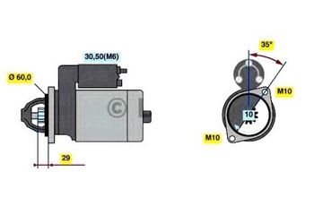 BOSCH STARTÉR 906240280 9069061100 906240