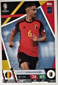 EURO 2024 TOPPS MATCH ATTAX BEL 9 LEANDER DENDONCKER BELGIA