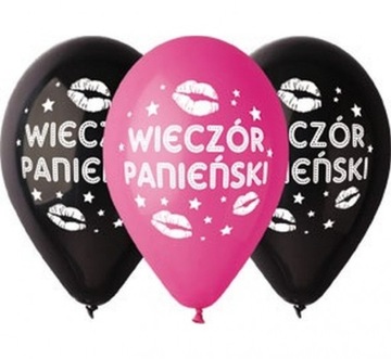 Balony na Wieczór Panieński HEN Party DUŻE 5 szt