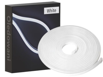 5 metrów Led NEON Mono 6/12mm BIAŁY ZIMNY