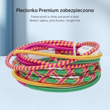 URIZONS 3,5 kolorowe nylonowe plecione słuchawki - przewodowe słuchawki z m