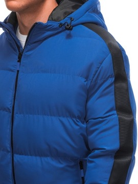 Kurtka męska zimowa pikowana niebieska V3 EM-JAHP-0101 XL