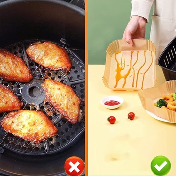 Бумажные вкладыши для аэрофритюрницы 100 шт.