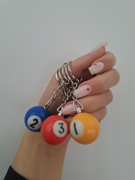 БИЛЬЯРДНЫЙ ШАР ПОДВЕСКА КОЛЬЦО ДЛЯ КЛЮЧЕЙ БИЛЬЯРДНЫЙ ШАР NO1 2 3 4 5