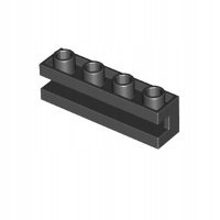 Lego Klocek 1x4 z rowkiem 2653 265326 Czarny N