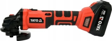 УГЛОВАЯ ШЛИФОВАЛЬНАЯ МАШИНА YATO 125 мм 18 В БЕСЩЕТОЧНАЯ 3 Ач