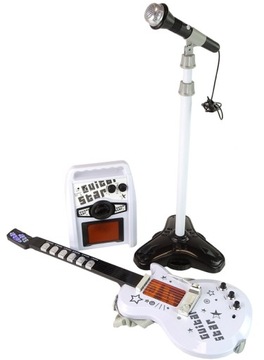 ДЕТСКИЙ РОК ГИТАРА С ПОДСВЕТКАМИ ИГРА НА СТРУННОМ ИНСТРУМЕНТЕ