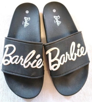 Buty damskie klapki czarne BARBIE 38