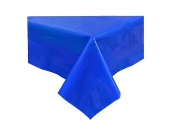 Obrus foliowy niebieski EKO 120x140cm Urodziny