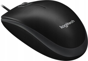 Mysz Logitech B100 przewodowa czarna USB 800 DPI