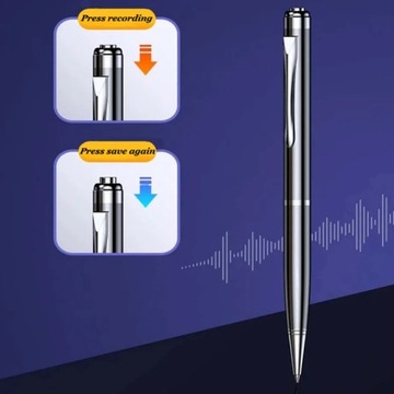 DŁUGOPIS REJESTRATOR SZPIEGOWSKI Z WBUDOWANYM DYKTAFONEM PODSŁUCHEM