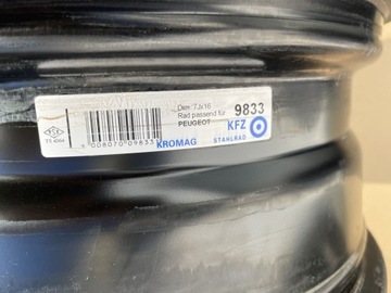 4× DISK OCELOVÝ KFZ OPEL GRANDLAND X PEUGEOT 7.0" 16" 5X108 ET 44