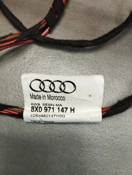 AUDI A1 8X SVAZEK KRYT ZADNÍ 8X0971147H