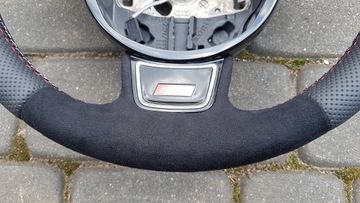 AUDI A3 A4 A5 A6 VOLANT KŮŽE ALCANTARA S-LINE MULTIFUNKČNÍ