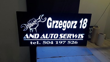 40x30 - НОМЕР ДОМА Табло со светодиодной подсветкой, адресный уличный баннер, 230 В.