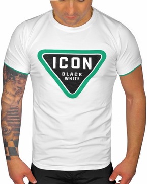 MĘSKI T-SHIRT KOSZULKA LOGO ELASTYCZNA JAKOŚĆ KOLORY