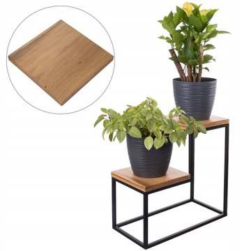 KWIETNIK STOJAK METAL STOLIK 40cm LOFT ANTRACYT