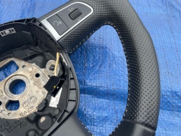 РУЛЕВОЕ КОЛЕСО КОЖАНОЕ МНОГОФУНКЦИОНАЛЬНОЕ S LINE AUDI A4 B8 A5 Q5 8K0419091BC XCF