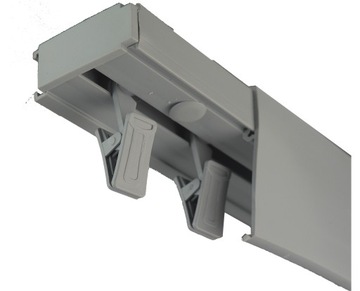 ЧЕРНО-СЕРЫЙ Потолочный рельс из ПВХ I-track, 4 м, покрытие