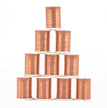 10 rolek drutu miedzianego Nici 0,3 sznurek mm