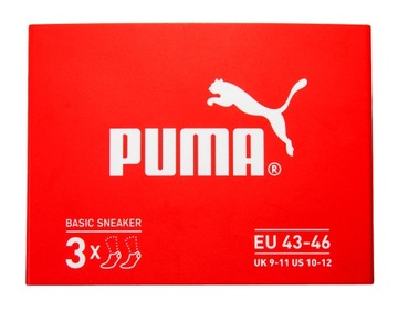 Skarpetki Puma stopki r. 43-46 3 pary 3 pack