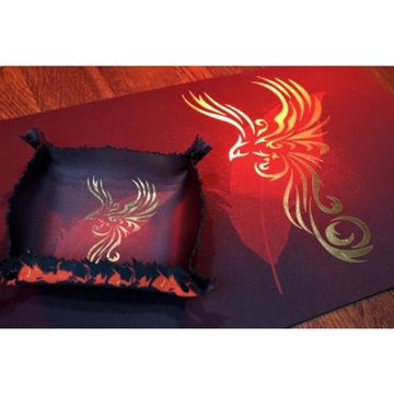 ПОДНОС ДЛЯ КУСОВ PREMIUM ПОДНОС ДЛЯ КОЛОС - ФЕНИКС С ЗОЛОТОЙ ОТДЕЛКОЙ 22X22 СМ