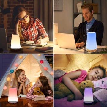 СЕНСОРНЫЙ СВЕТОДИОДНЫЙ НОЧНИК С ДИСТАНЦИОННЫМ УПРАВЛЕНИЕМ, ДИММИРУЕМОЙ, 13 ЦВЕТОВ ДЛЯ СПАЛЬНИ