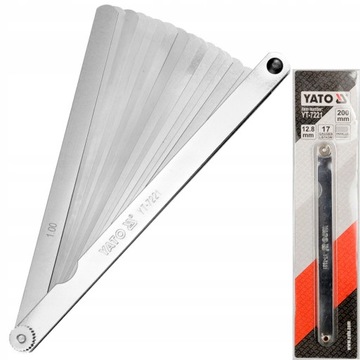 YATO 7221 ЩУП 200 мм 17 ЛЕЗВИЙ 0,02-1 мм