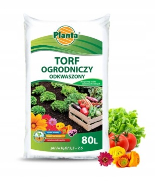 Torf odkwaszony 80L Planta