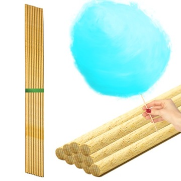 PATYCZKI DO WATY CUKROWEJ 40cm PATYKI SZORSTKIE 10