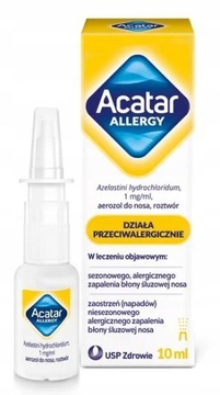 ACATAR Allergy aerozol spray do nosa katar 10 ml
