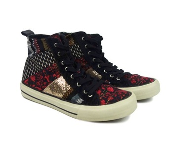 DESIGUAL Damskie Kolorowe Trampki Buty we Wzory Logo r. 38 / 24,5cm