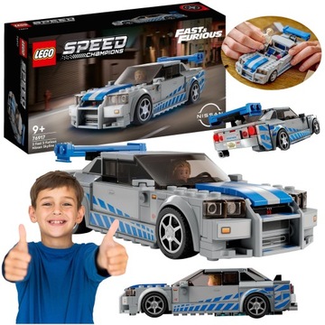 LEGO SPEED CHAMPIONS NISSAN SKYLINE GT-R R-34 Z FILMU ZA SZYBCY ZA WŚCIEKLI