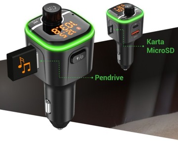 NAVITEL BHF04 MAX microSD Bluetooth FM-передатчик